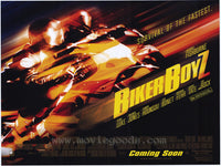 Biker Boyz Movie Poster Print featuring dynamic motorcycle racing imagery.
