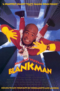 Blankman Movie Poster Print showcasing classic comedy art.