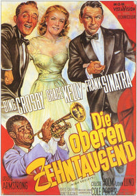 High Society Movie Poster Print featuring classic cinema elegance.