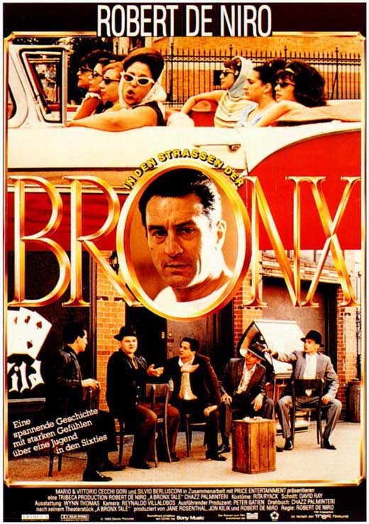 A Bronx Tale movie poster print featuring iconic film imagery.