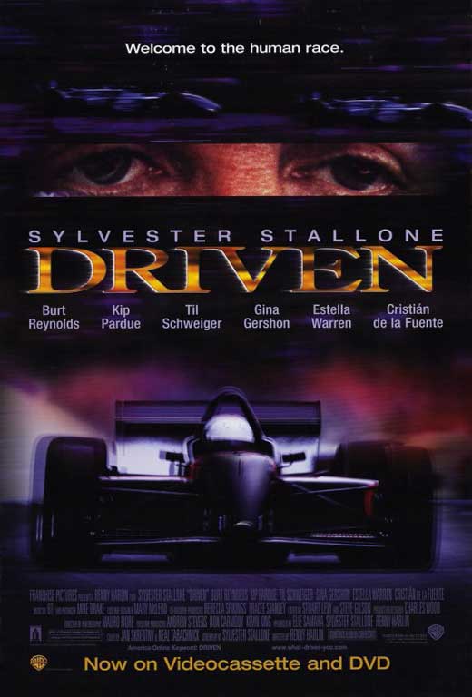 Driven Movie Poster Print showcasing high-speed racing excitement.