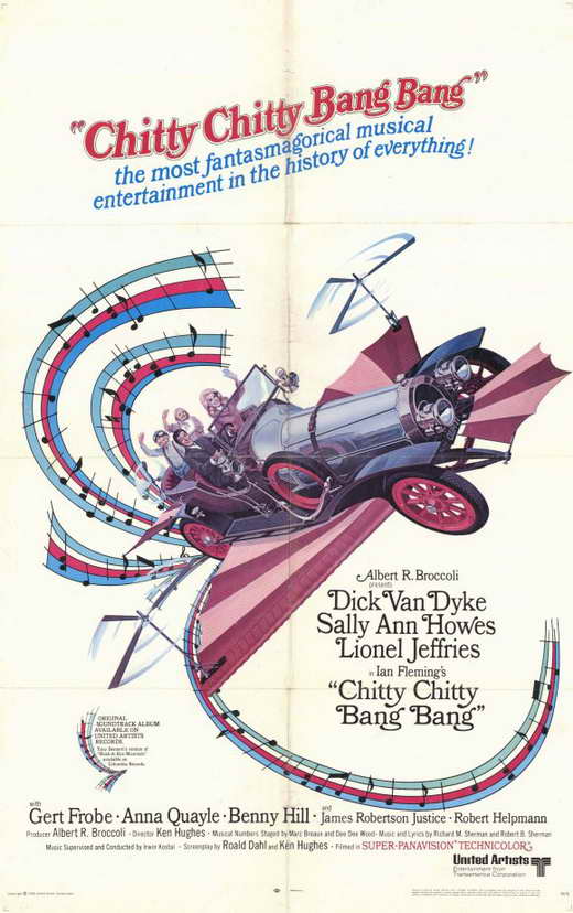 Chitty Chitty Bang Bang Movie Poster Print featuring iconic imagery from the film.