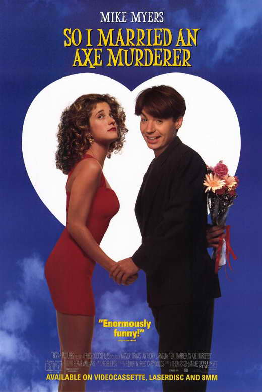 So I Married an Axe Murderer Movie Poster Print featuring quirky graphics.