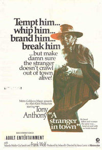 A Stranger in Town Movie Poster Print showcasing classic film artwork.