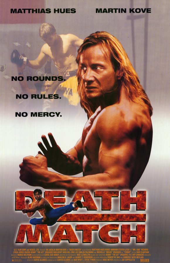 Death Match Movie Poster Print featuring vibrant action imagery.