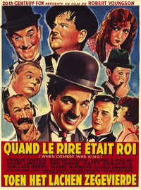 When Comedy Was King Movie Poster Print showcasing classic comedy.