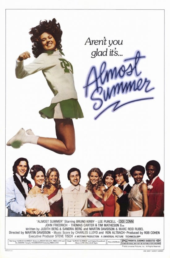 Almost Summer Movie Poster Print showcasing vibrant summer themes.