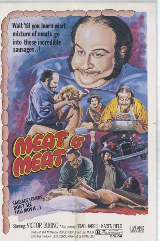 Meat is Meat Movie Poster Print showcasing iconic film art.