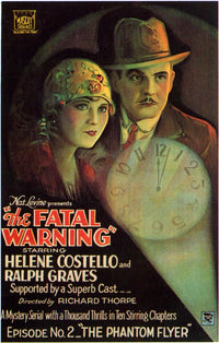 The Fatal Warning Movie Poster Print showcasing cinematic suspense.