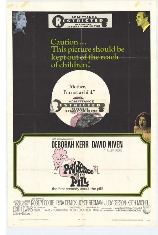 Prudence and the Pill Movie Poster Print showcasing classic cinema art.