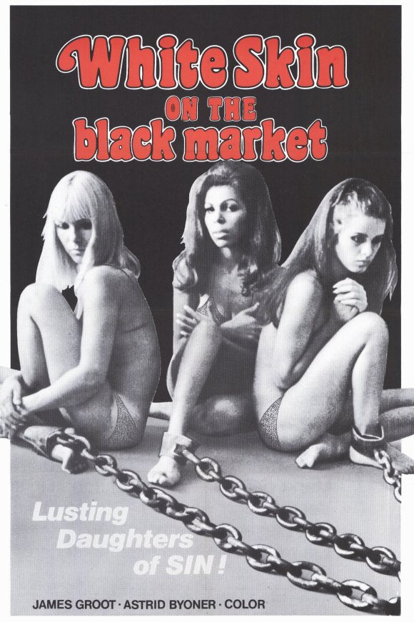 White Skin on the Black Market Movie Poster Print showcasing captivating artwork.