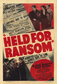 Held for Ransom Movie Poster Print showcasing cinematic suspense and drama.