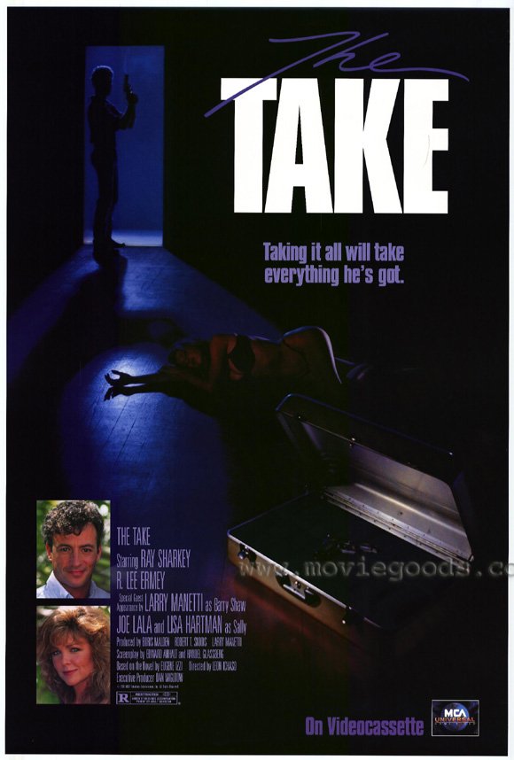 The Take Movie Poster Print featuring vibrant film imagery.