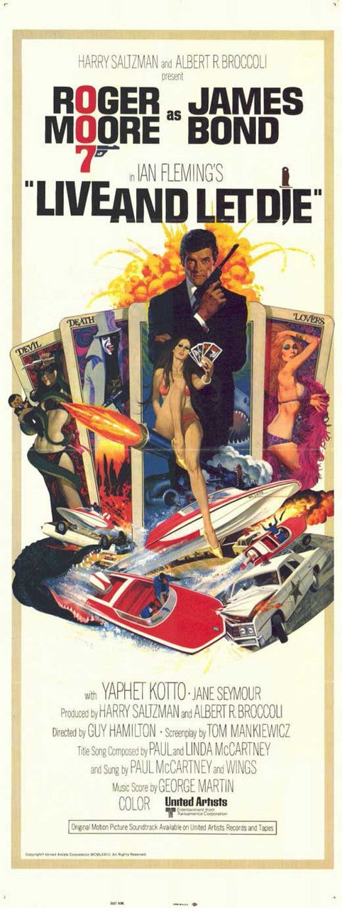 Live and Let Die Movie Poster Print 11x17