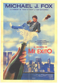 The Secret of My Success Movie Poster Print featuring vibrant design.