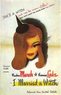 I Married a Witch Movie Poster Print featuring classic film art.