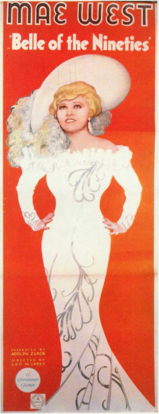Belle of the Nineties Movie Poster Print