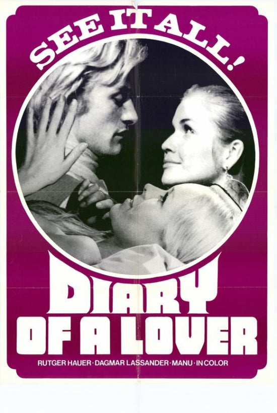 Diary of a Lover Movie Poster Print showcasing romantic imagery