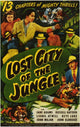 Lost City of the Jungle Movie Poster Print featuring vibrant jungle visuals.