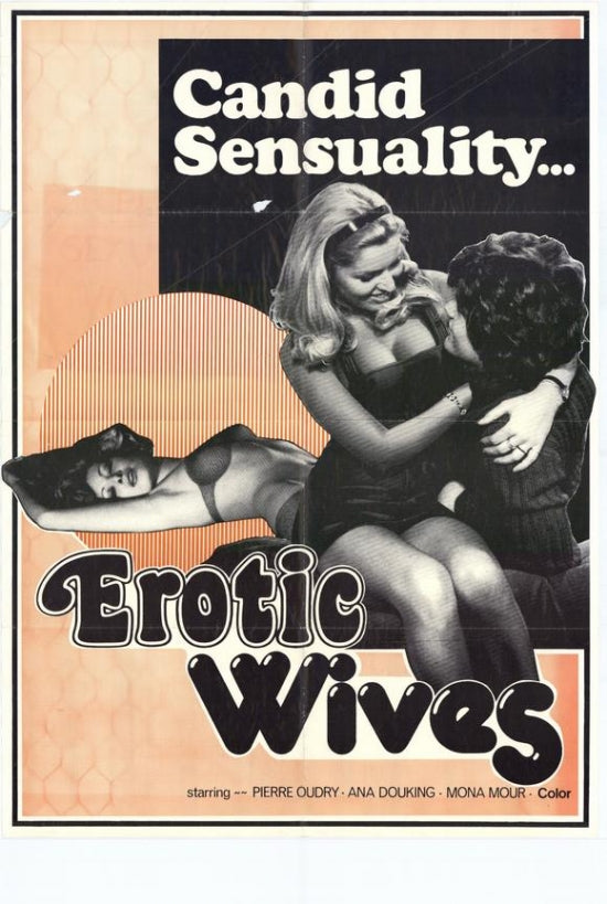 Erotic Wives Movie Poster Print showcasing bold and captivating artwork.