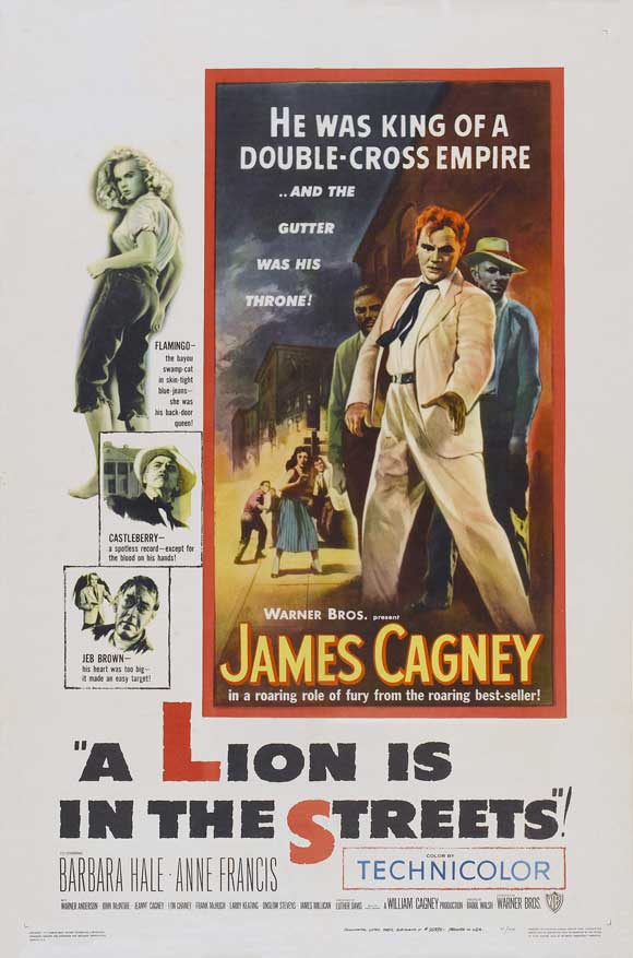 A Lion Is in the Streets Movie Poster Print showcasing classic film art.