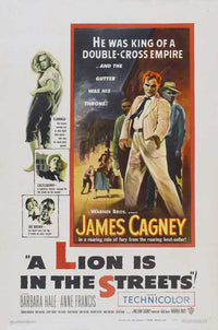A Lion Is in the Streets Movie Poster Print showcasing classic film art.