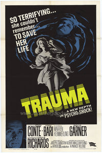 Trauma Movie Poster Print showcasing a gripping cinematic design.