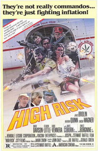 High Risk Movie Poster Print showcasing vibrant colors and cinematic art.