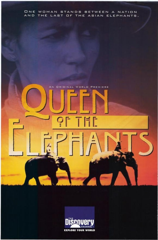 Discovery Channel Queen of the Elephants Movie Poster showcasing majestic elephants.