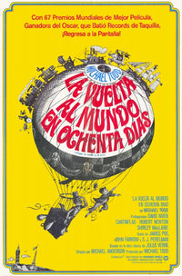 Around the World in 80 Days Movie Poster Print showcasing adventure and travel.