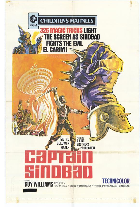 Captain Sindbad Movie Poster Print showcasing adventure and fantasy
