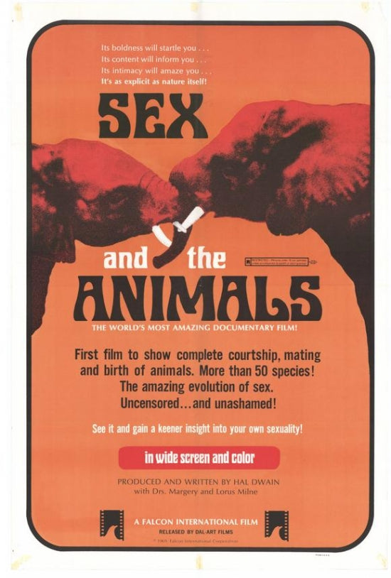Sex and the Animals Movie Poster Print showcasing whimsical artwork.