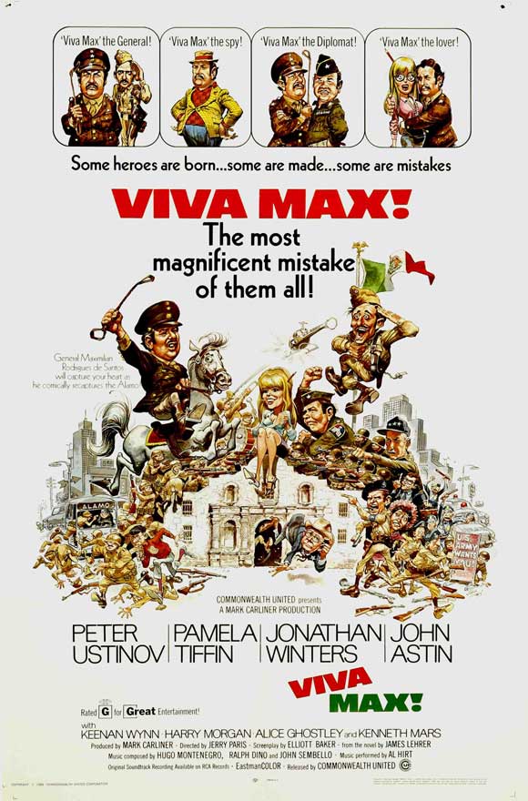 Viva Max Movie Poster Print showcasing classic film art.