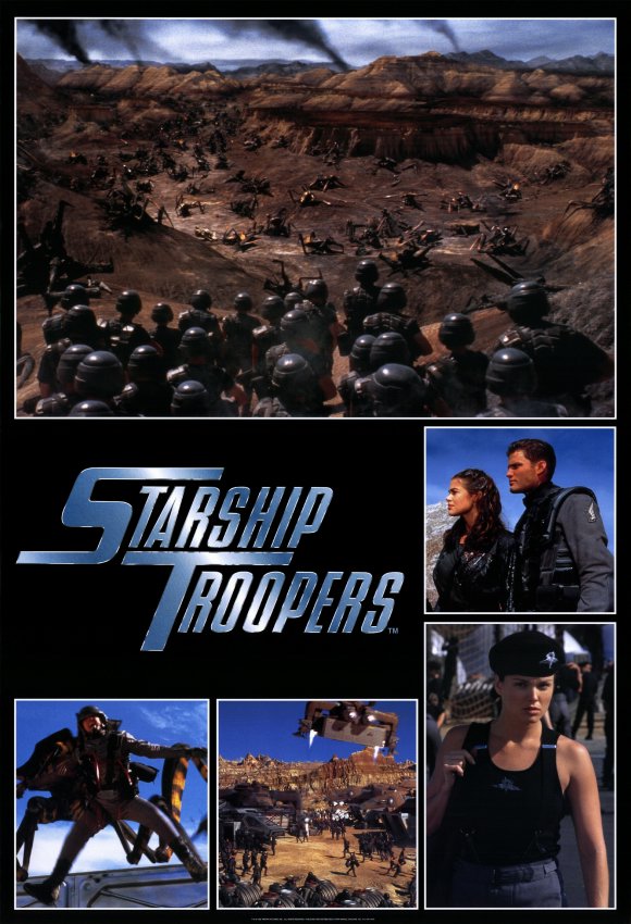 Starship Troopers Movie Poster Print showcasing iconic sci-fi art