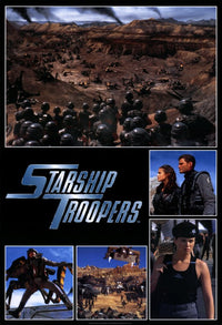 Starship Troopers Movie Poster Print showcasing iconic sci-fi art