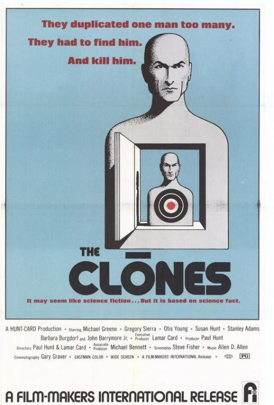 The Clones movie poster print showcasing vibrant design.