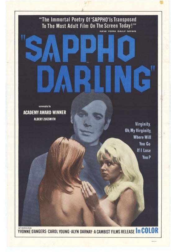 Sappho Darling Movie Poster Print showcasing vibrant colors and artistic design.