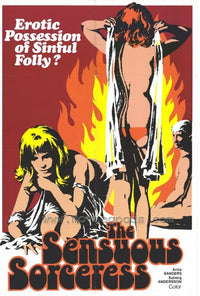 The Sensuous Sorceress Movie Poster Print showcasing fantasy art.