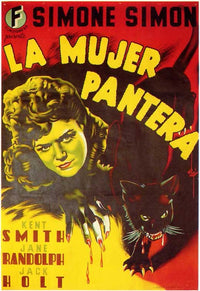 Cat People Movie Poster Print featuring classic film art.