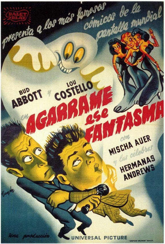 Hold That Ghost Movie Poster Print showcasing classic cinema artwork.