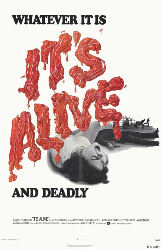 It's Alive Movie Poster Print showcasing classic horror film art.