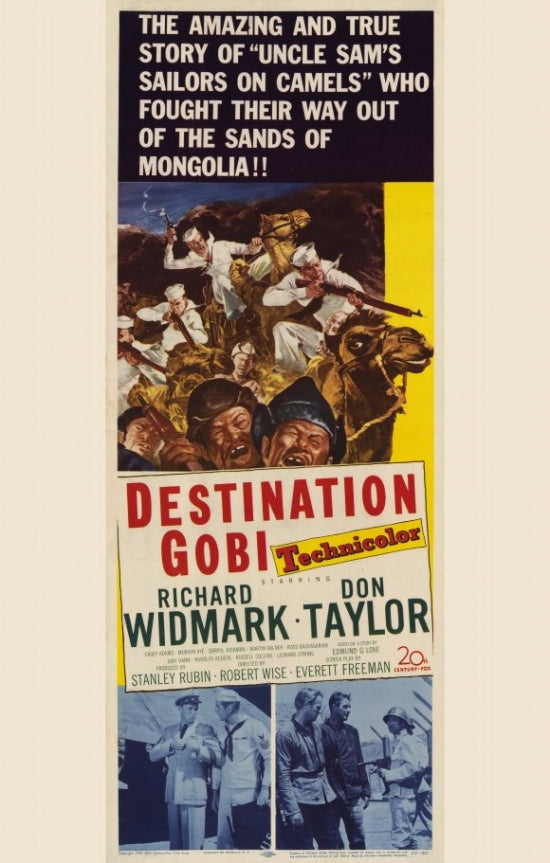Destination Gobi Movie Poster Print showcasing cinematic adventure.
