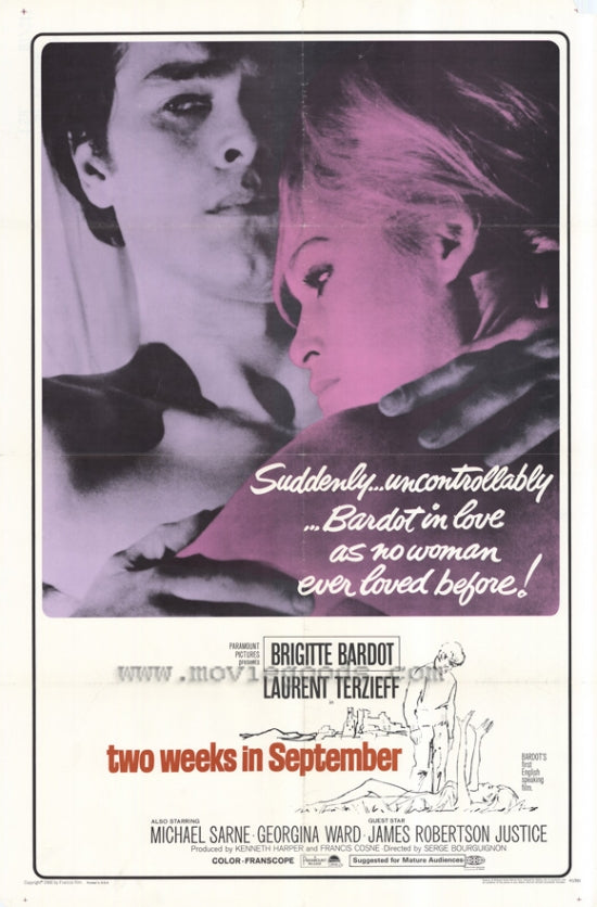 Two Weeks In September Movie Poster Print featuring captivating film art.