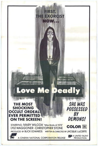 Love Me Deadly Movie Poster Print showcasing classic horror imagery.