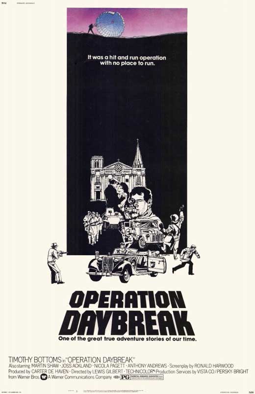 Operation Daybreak Movie Poster Print featuring iconic scenes.