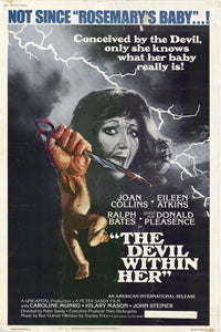 Devil Within Her Movie Poster featuring classic horror art.