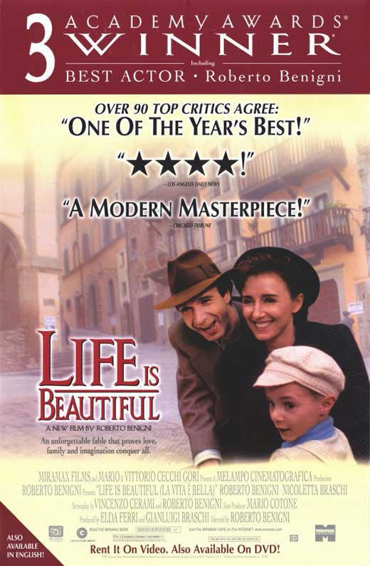Life Is Beautiful Movie Poster Print (11 x 17)