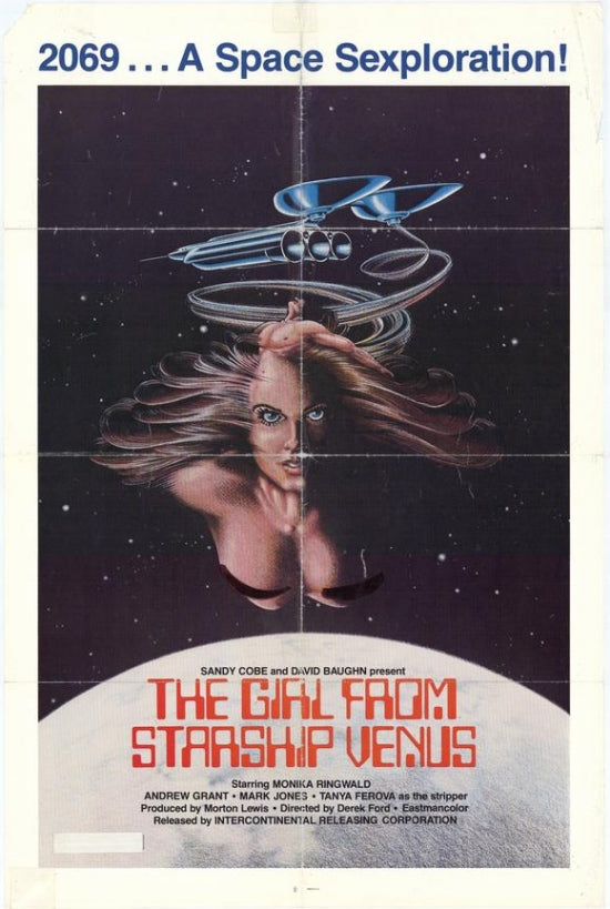 The Girl From Starship Venus Movie Poster Print showcasing vibrant colors and classic film art.
