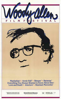 Woody Allen Film Festival Movie Poster Print showcasing vibrant colors and cinematic theme.