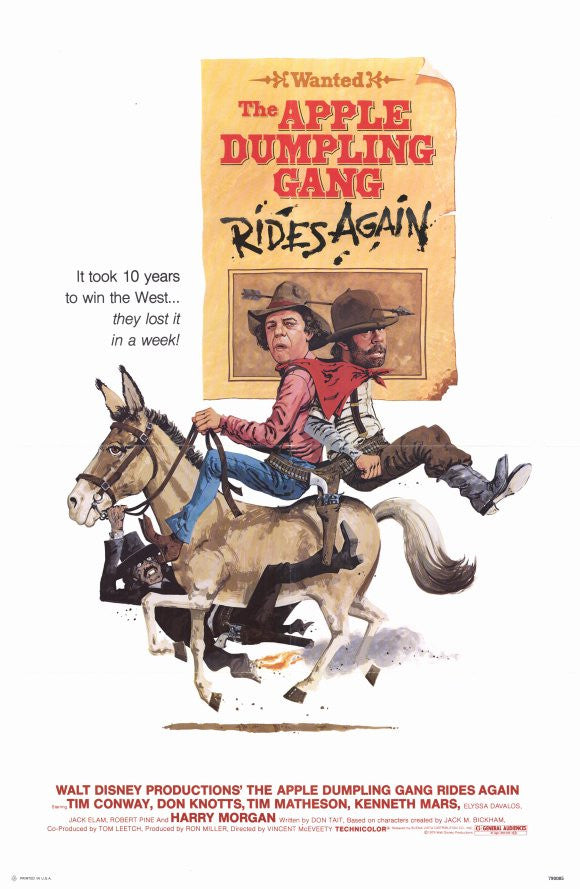 The Apple Dumpling Gang Rides Again Movie Poster Print 11x17